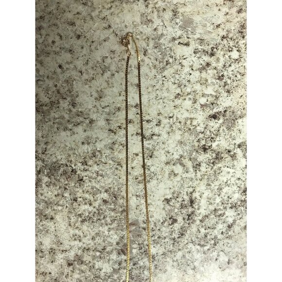 Geode Crystal Pendant w/ Gold Plated Edges on 24" Gold Tone Chain Necklace - Picture 7 of 15